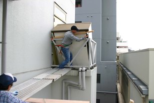 機械室復旧作業